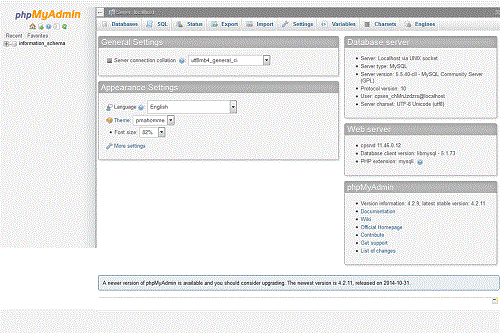phpMyAdmin
